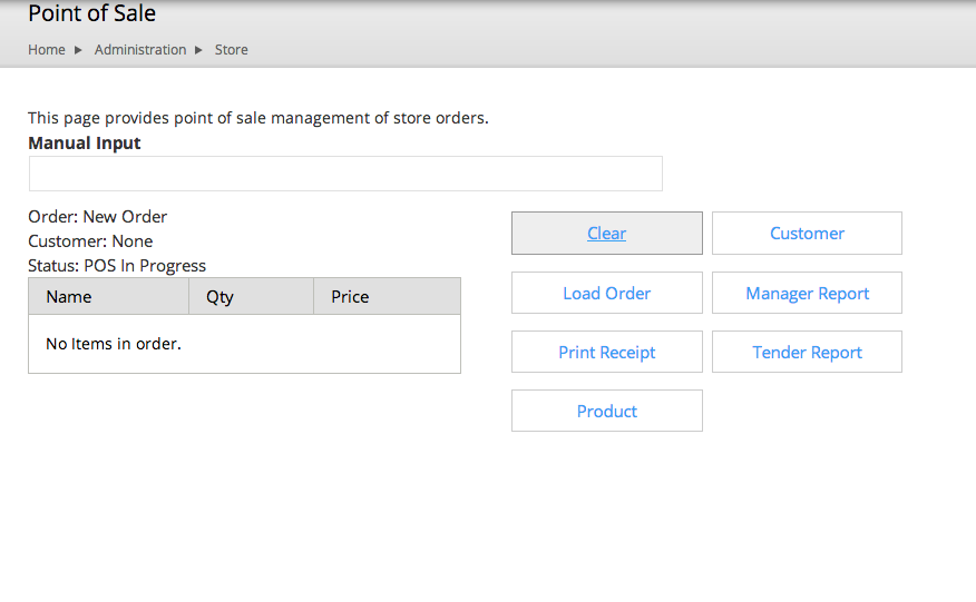 Drupal Commerce Point of Sale interface